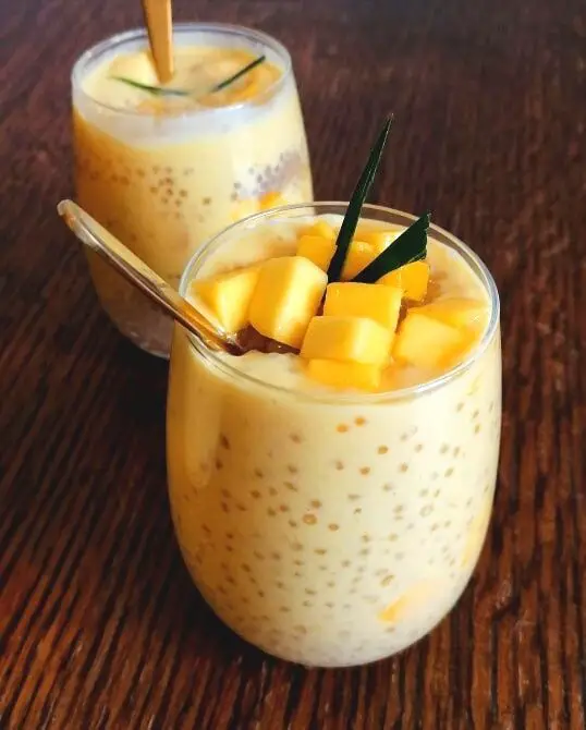 How To Make Vegan Coconut Cream Mango Sago Dessert